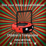 ZUN XTP003 Assembled children's trampoline happy expression outdoor indoor dual-use ladybug black W171194394