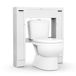 ZUN White Bathroom Cabinet/Over The Toilet Storage Cabinet with 2 Cabinets 57222756