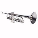 Nickelplated Drop B Adjustable Trumpet Gloves Set Silver 67559321