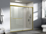56-60 in. W x 72 in. H Double Sliding Shower Door, Semi-frameless Bathroom Sliding Door with 1/4" T5223P413101