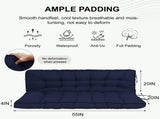 Outdoor Swing Cushions 55 Inch, Waterproof 4" Thick Porch Swing Cushion Replacement with Backrest 26832649