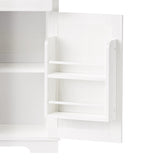 71" Farmhosue Pantry Bar Cabinet with Internal Storage Rack,Kitchen Cabinet with Hutch,Sliding 66804643