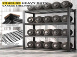 Heavy Duty Garage Shelving 2200 LBS 4 Tier Storage Shelves Adjustable Industrial Metal Wire Shelf 15428417