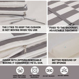 2PCS Set Outdoor Lounge Chair Cushion Replacement Patio Funiture Seat Cushion Chaise Lounge Cushion 73513970