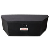 46"X18"X14.5" Tongue Truck Box Black Heavy Duty Steel Trailer Tongue Box, 6.7 CUFT Capacity, With W465P225052