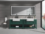 88 x8 Inch LED Bathroom Mirror with Aluminum Frame, Wall Mounted Vanity Mirror, Anti-Fog, Memory, W2287P279044
