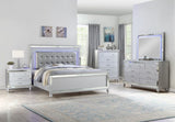 Mirror Framed Chest Made With Wood in Silver Color 808857880727