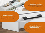 3 drawers, 2 lifters, top panel, shoe cabinet, particleboard, 80*25*120cm, white 77015694