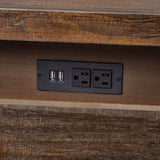 Wood Nightstand End Side Table with 3 Drawer for Living Room, Bedroom 02743456