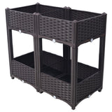 Planter Raised Beds - Elevated Planter Garden Box with Drainage Plug Raised Garden Beds for W465P187500
