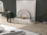 200" Adjustable Safety 8 Panels Play Yard Metal Doorways Fireplace Fence Christmas Tree Fence 11210587