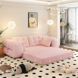 Human Dog Bed, Lazy Sofa Couch, 78.7" Multi-Functional Foldable Sofa Bed, 3-in-1 Teddy Fabric W1885P306886