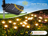 6solar garden lights outdoor, firefly solar wind swing, IP4X waterproof solar outdoor 42471444
