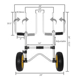 Light And Practical Vertical Kayak Trailer 60148883