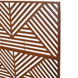 Outdoor & Indoor Privacy Metal Privacy 76" H48" W, Freestanding Decorative Privacy W465P193166