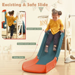 ZUN Kids Swing-N-Slide with Bus Play Structure, Freestanding Bus Toy with&Swing for Toddlers, Bus PP299290AAJ