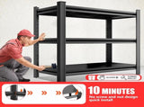 3-Layer Storage Rack, Metal Storage Rack, Adjustable Height Partition, Suitable For Living Room, W1831P338411