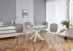 ZUN Beige sennit chair,set of 4,dining chair,coffee chair W234P196525