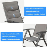 Patio Folding Chairs Set of 2,Textilene Fabric Seat W1859P321614