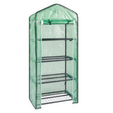 69x49x160cm Black Iron Pipe Pointed Mini Flower Stand With 4 Layers Of Grid, With Zipper Rolling 18889592