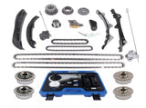 Timing Chain Kit Camshaft Phaser Replacement for Maserati Quattroporte Ghibli Levante S 3.0L 323513 37934459