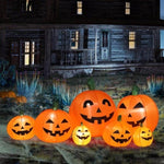 ZUN 7ft Classic 7pcs LED String Lights 7pcs Pumpkin Inflatable Halloween Decoration 97344251