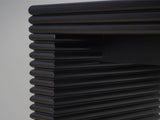Modern Black Console with Ribbed Design,Wood Console, 47" W entryway table,Black Entry W2729P199006