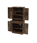 ZUN 4 Door Cabinet with 1 Drawer, with 4 Adjustable Inner Shelves, Storage Cabinet W688P211279