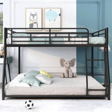 Metal Floor Bunk Bed, Full XL over Queen, Black MF311038AAB