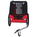 Large Folding Bike Trailer Dogs 120LB Capacity All-Terrain Pet Carrier, Durable Steel Frame W1364P268358