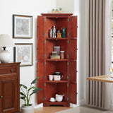 4-Tier 72" Corner Kitchen Pantry Storage Cabinet with 8 Doors Tall Storage Cabinet, Corner Cabinet W2275P269082