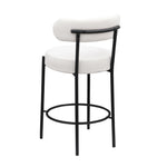 ZUN Woker Furniture Modern Counter Height Stools Set of 2, Uphsoltered 26" Seat Height Barstools with W1567P147206