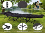 Folding Camping Cot Bed with Soft Pad, Portable Outdoor Cot, Adults Sleeping Bed for Home Office Nap 92690185