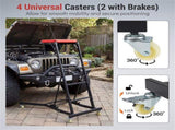 400 LBS Capacity Heavy Duty Topside Creeper with 4-Level Height Adjustable, Foldable Automotive 12685717