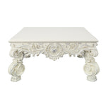 ZUN ACME Adara COFFEE TABLE Antique White Finish LV01217