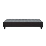 ZUN Dark Grey Upholstered Platform Bed Frame, King B011P199721