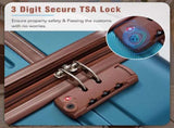 Hardshell Luggage Sets 3 Pieces 20"28" Luggages and Cosmetic Case Spinner Suitcase with TSA Lock N732P171585C