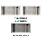 ZUN 72 x 36 Inch Frameless Rectangular LED Bathroom Vanity Mirror with Touch Sensor, Anti-Fog, and 3 20S0301-72