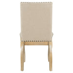 ZUN Set of 4 Dining chairs Wood Upholstered Fabirc Dining Room Chairs with Nailhead 30222012