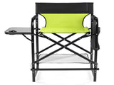 26" Tall Directors Chair with Footrest, 4Portable Bar Height Folding Camping Chair with Built-in Cup 86671613