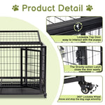 ZUN Dog Crate Dog Cage Dog Kennel for Large Dogs, Heavy Duty 36 in Pet Playpen for Training Indoor 25996748