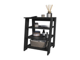 McNeal Freestanding Bathroom Shelf With Open Storage, Black B128P237181