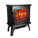 ZUN SF507-17 17 inch 1400w Freestanding Fireplace Fake Wood/Single Color/Heating Wire/A Rocker Flame 86300249