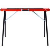 Saw Horses 2 Pack, Folding Portable Work Horse with Fast Open Legs, Convenient Handle, Heavy Duty 00761736