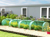 Portable Tunnelhouse, 13' L x 3' W x 2.5' H, 4 Zippered Doors, Water/UV Resistant PE Cover, 53375401