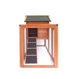 ZUN Hot sale Easily-assembled wooden Rabbit house Chicken coop kennels W21901186