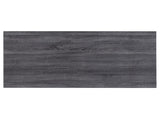 Weathered Grey and Chrome Rectangular Writing Desk B062P153658