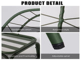 Double Patio Egg Chair Ottoman, Wicker Outdoor Egg Chair Cushion, 2 Person Lounge Chair T5880P501484