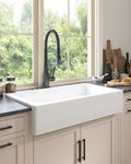 ZUN White Farmhouse Sink Deep Apron Sink Undermount Farmhouse Kitchen Sink Single Farm Sink W2287P184630