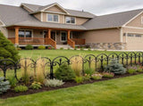 19.3FT Decorative Landscape Edging, 10 Panels Flexible Interlocking PP Lawn Border, Angle Adjustable 14308803